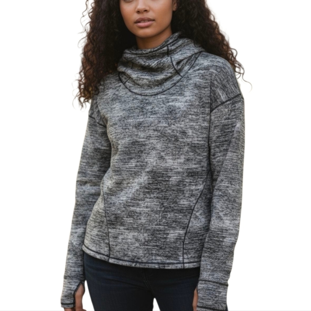 Lululemon Forever Endeavour Long Sleeve Rush Jacquard Black White Size 2